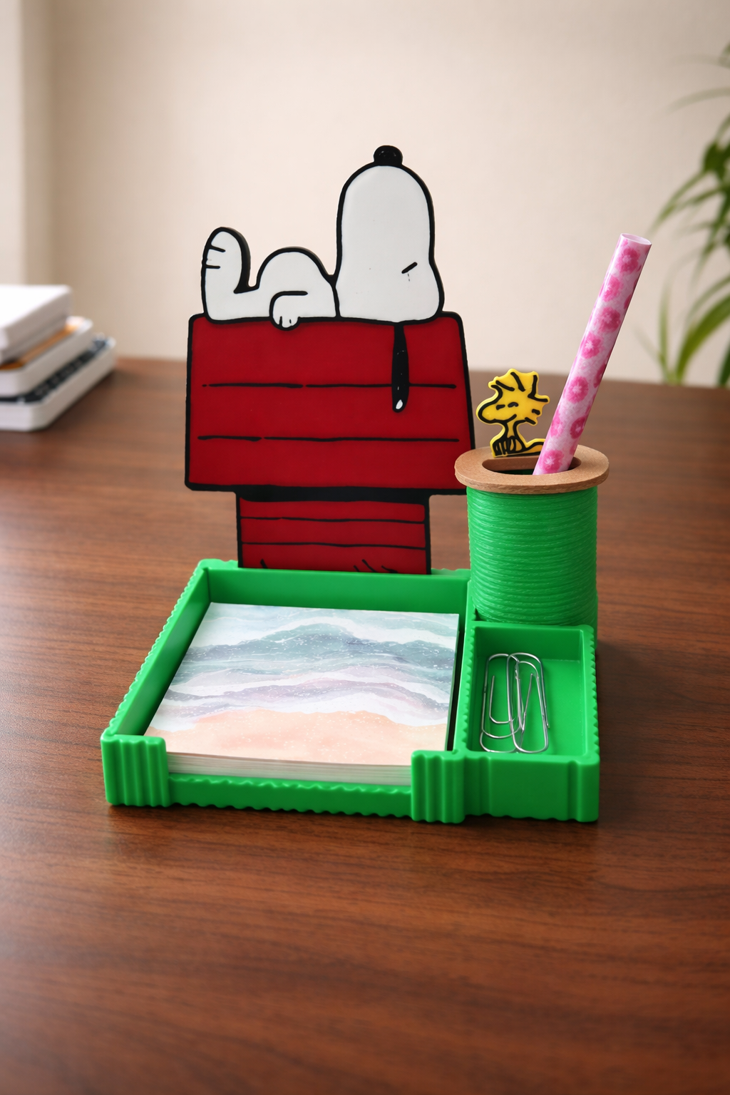Our cutest Dog and Friend Sticky note and Pen holder