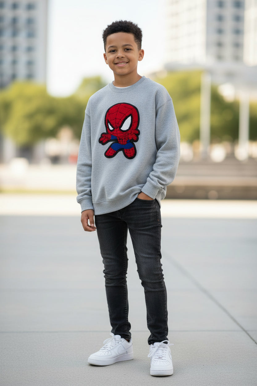 Spidey youth Patch shirt Angie's Custom Creations