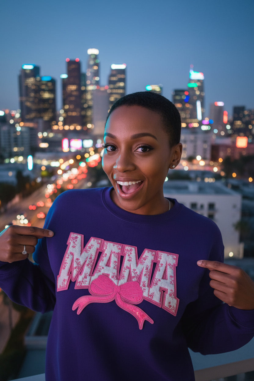 MAMA Love Pink graphic Patch