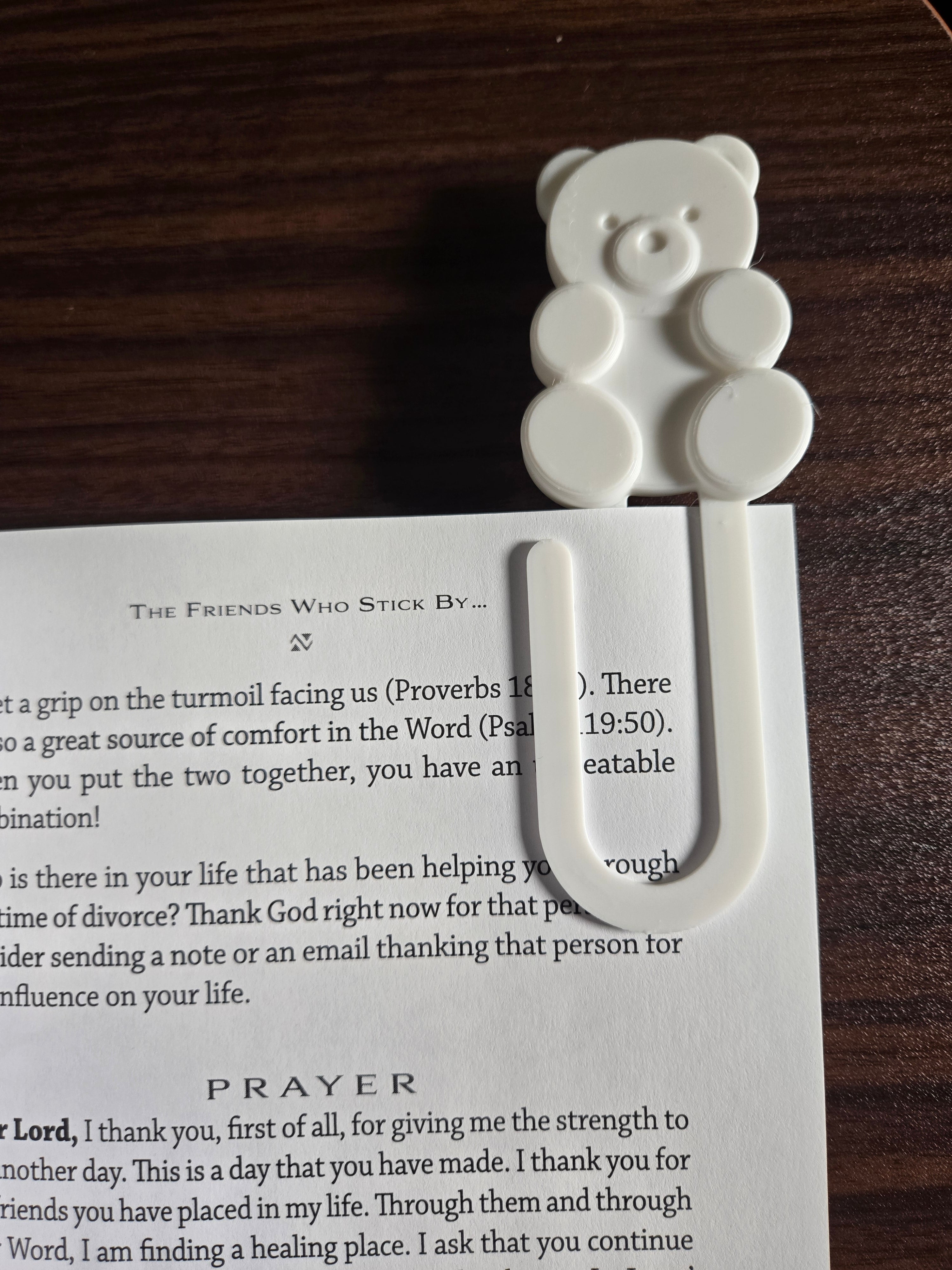 Gummie Bear style Bookmark- White