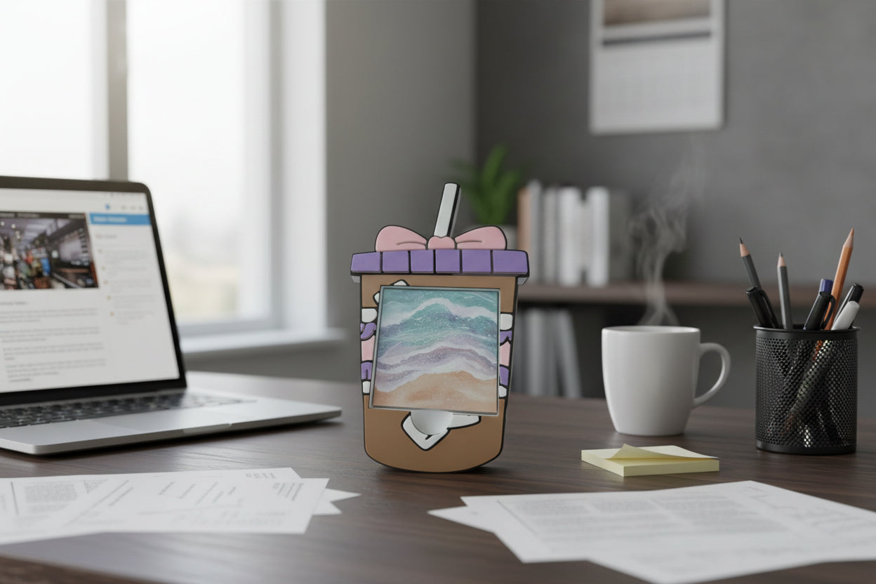 Iced Coffee Sticky Note holder