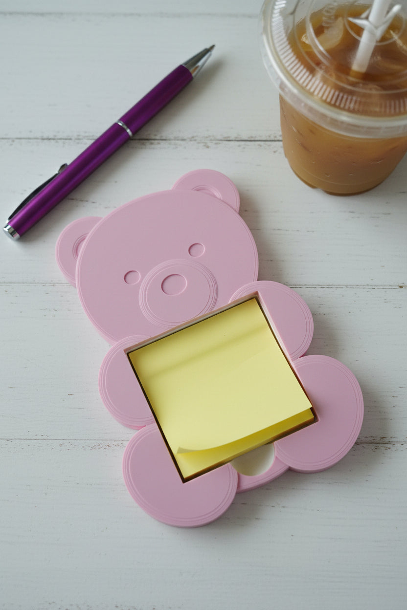 Gummie Bear Sticky Note holder-Pink