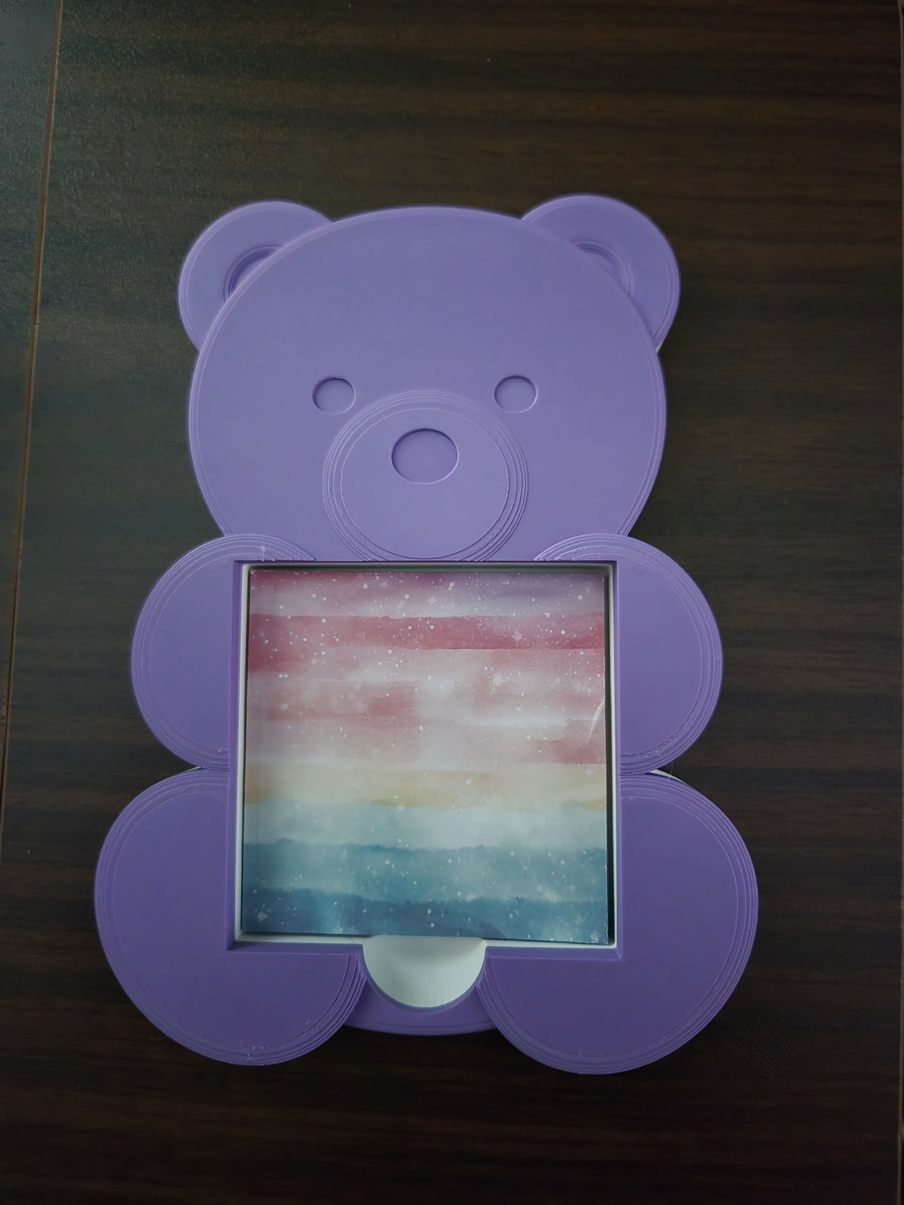 Gummie Bear Sticky Note holder-Purple