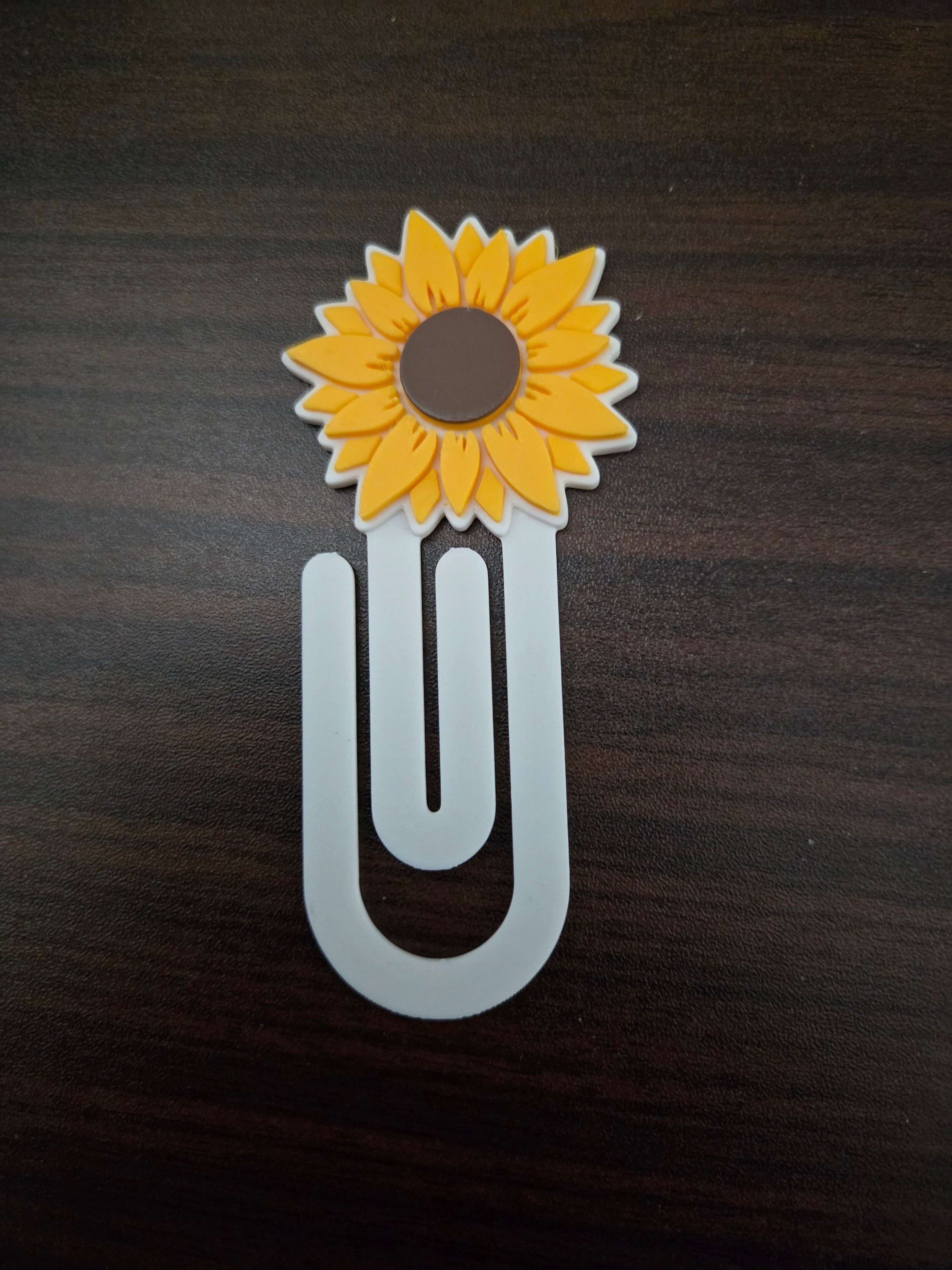 Sunflower style bookmark