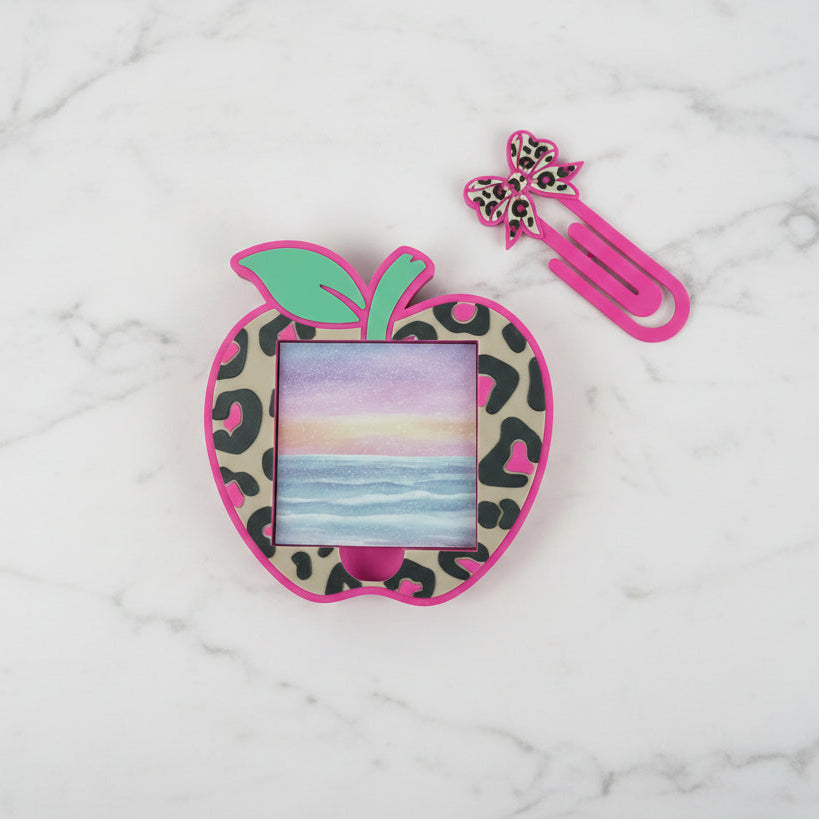 🍎 Wild About Teaching Leopard Apple Desk Set
