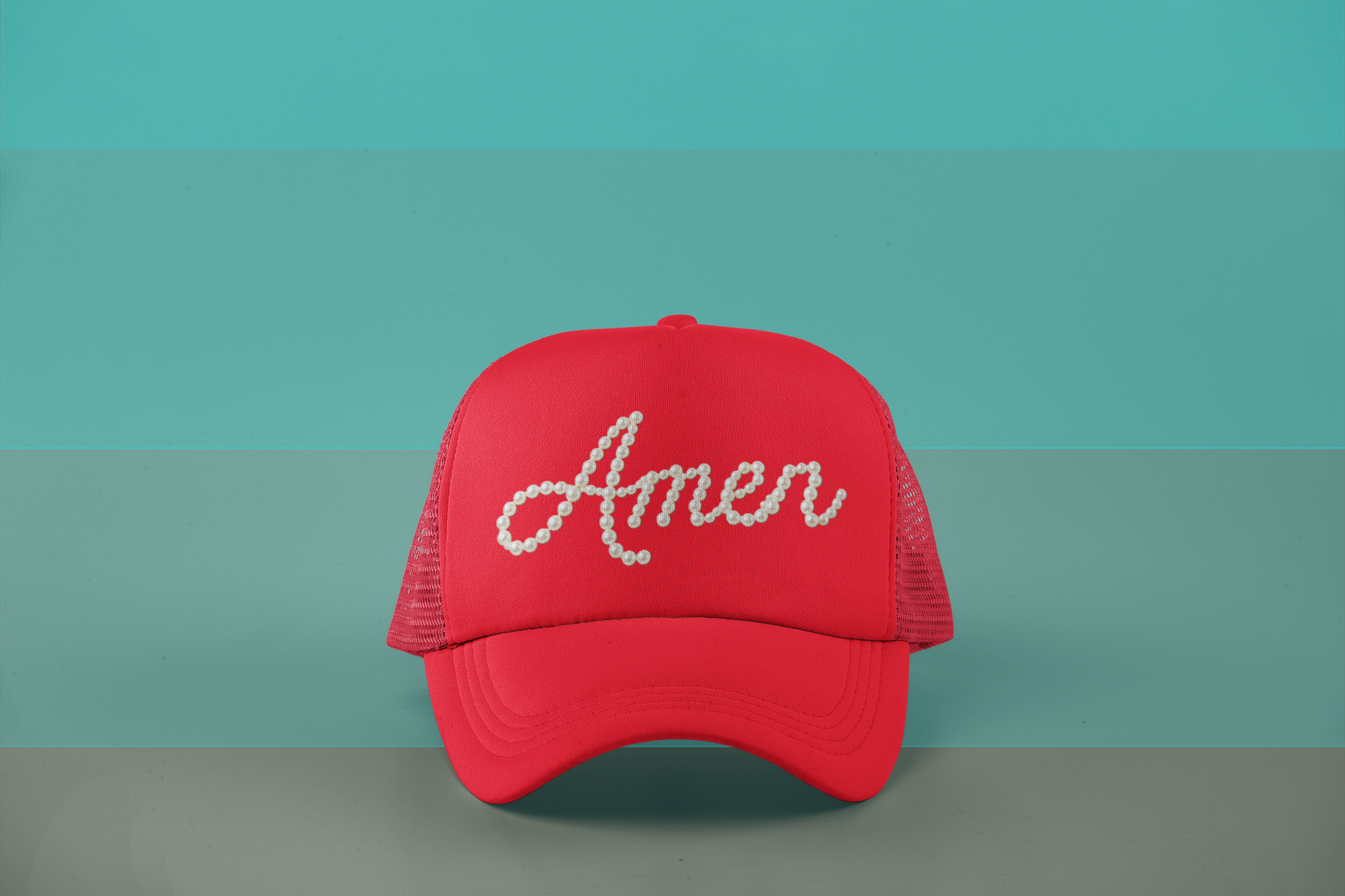 AMEN Faux Pearl Hat Graphic