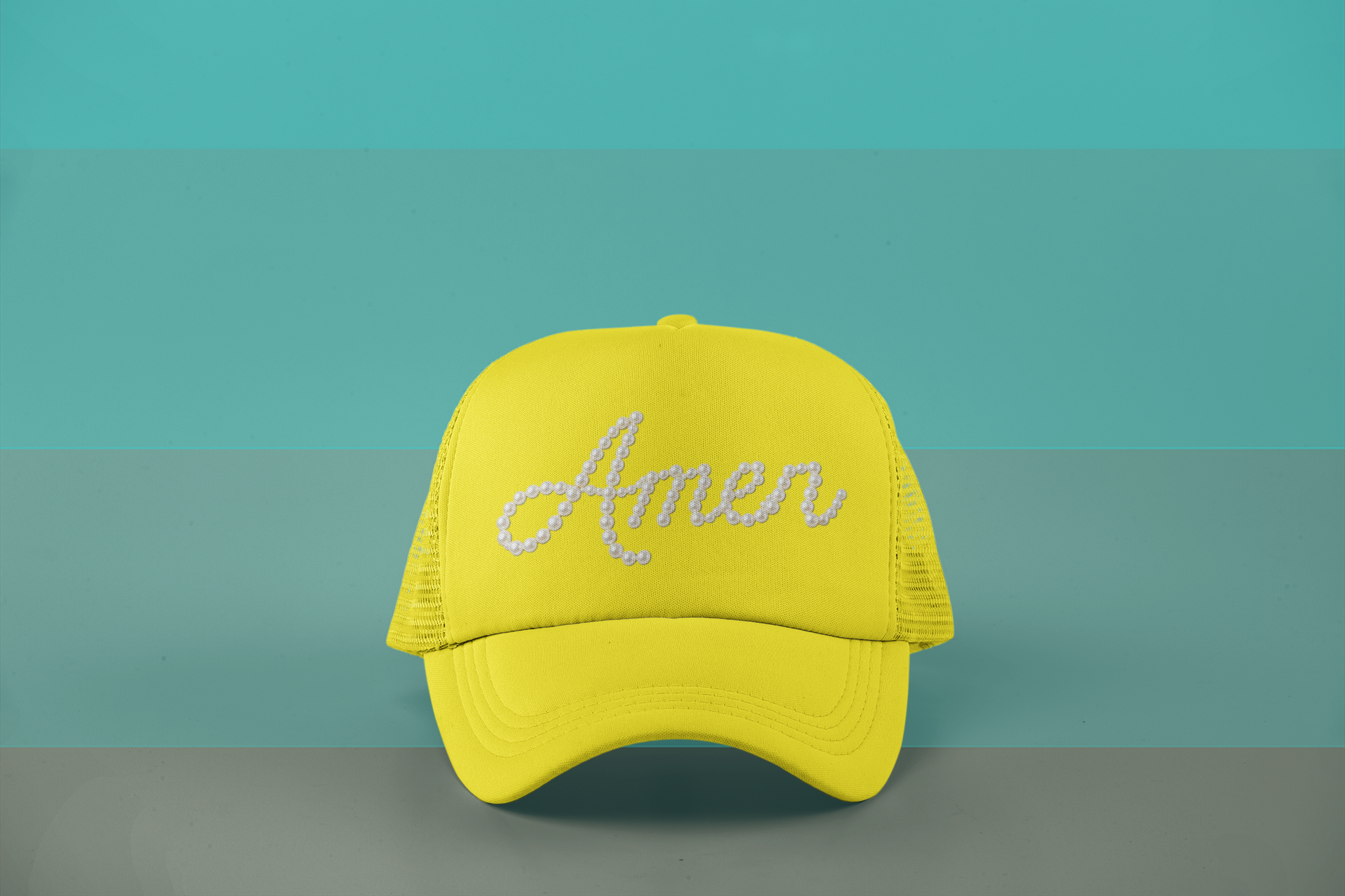 AMEN Faux Pearl Hat Graphic