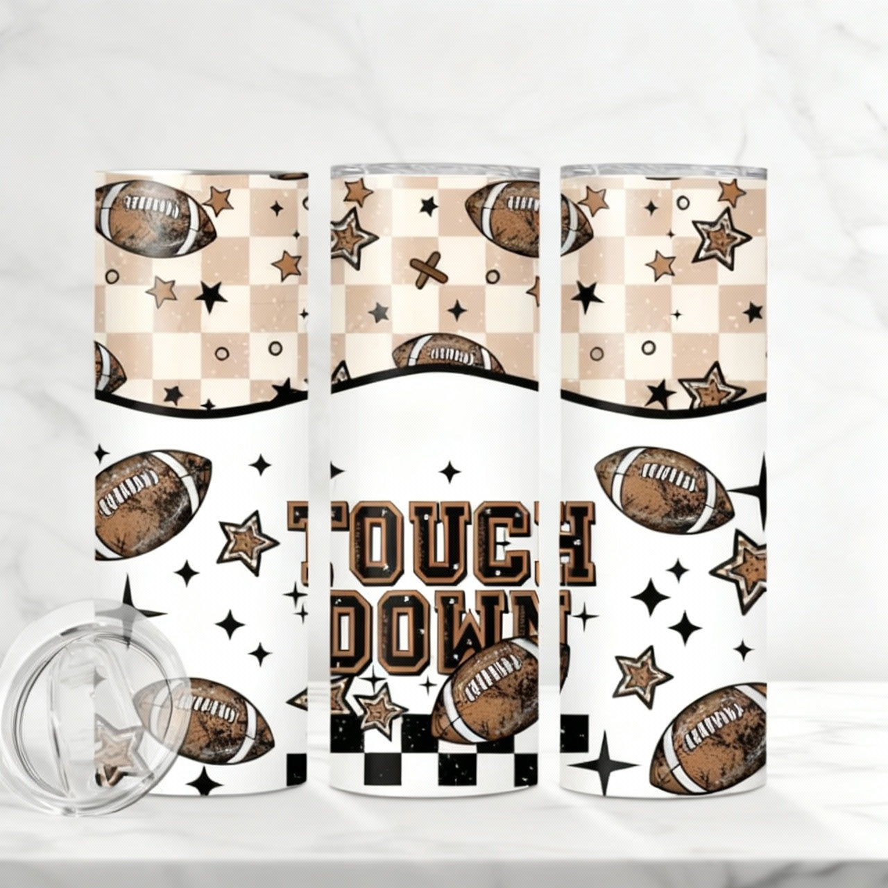 Touchdown! 20 Oz Sublimation Graphic Tumbler - Angie's Custom Creations