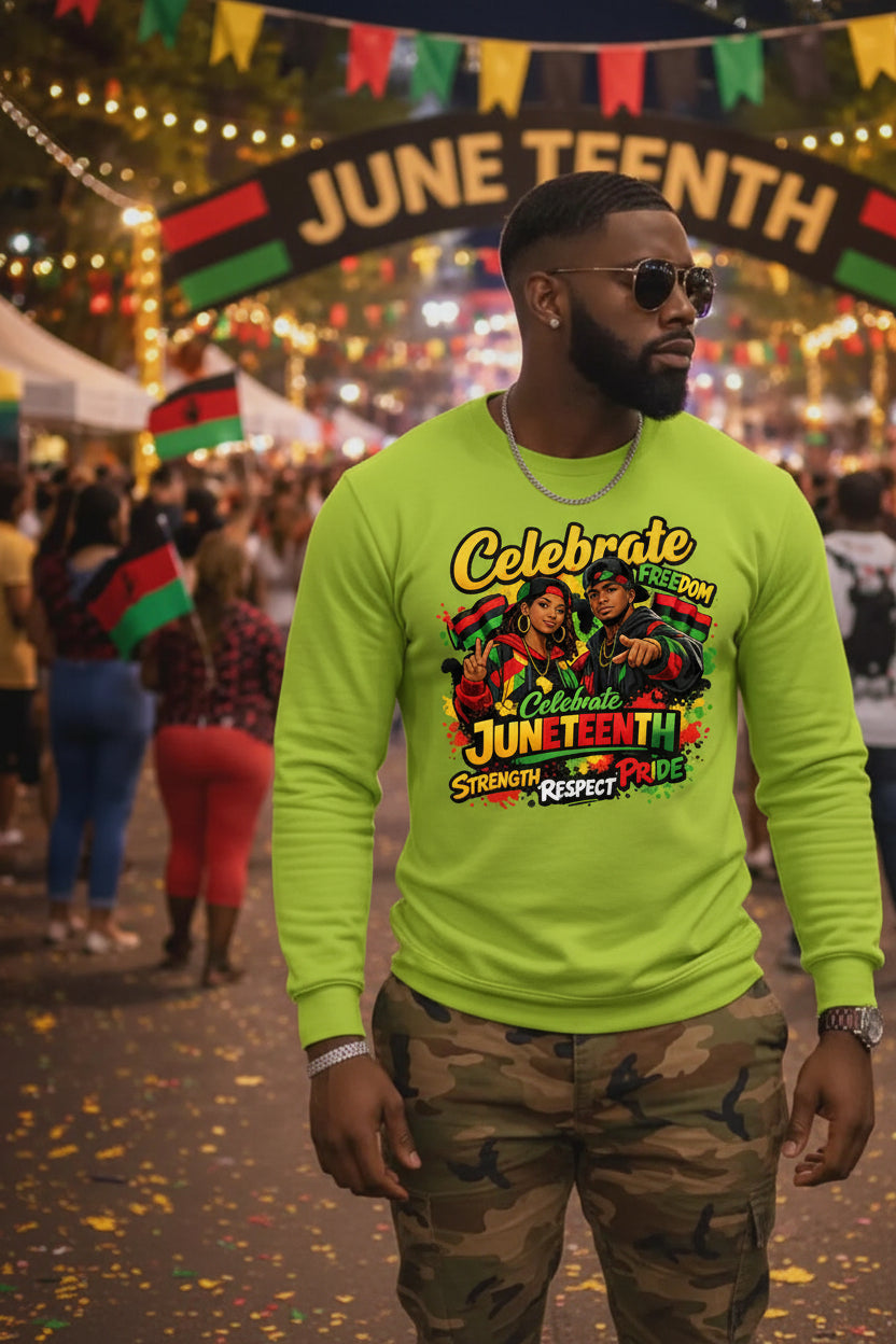 Celebrate Juneteenth with Pride graphic shirt