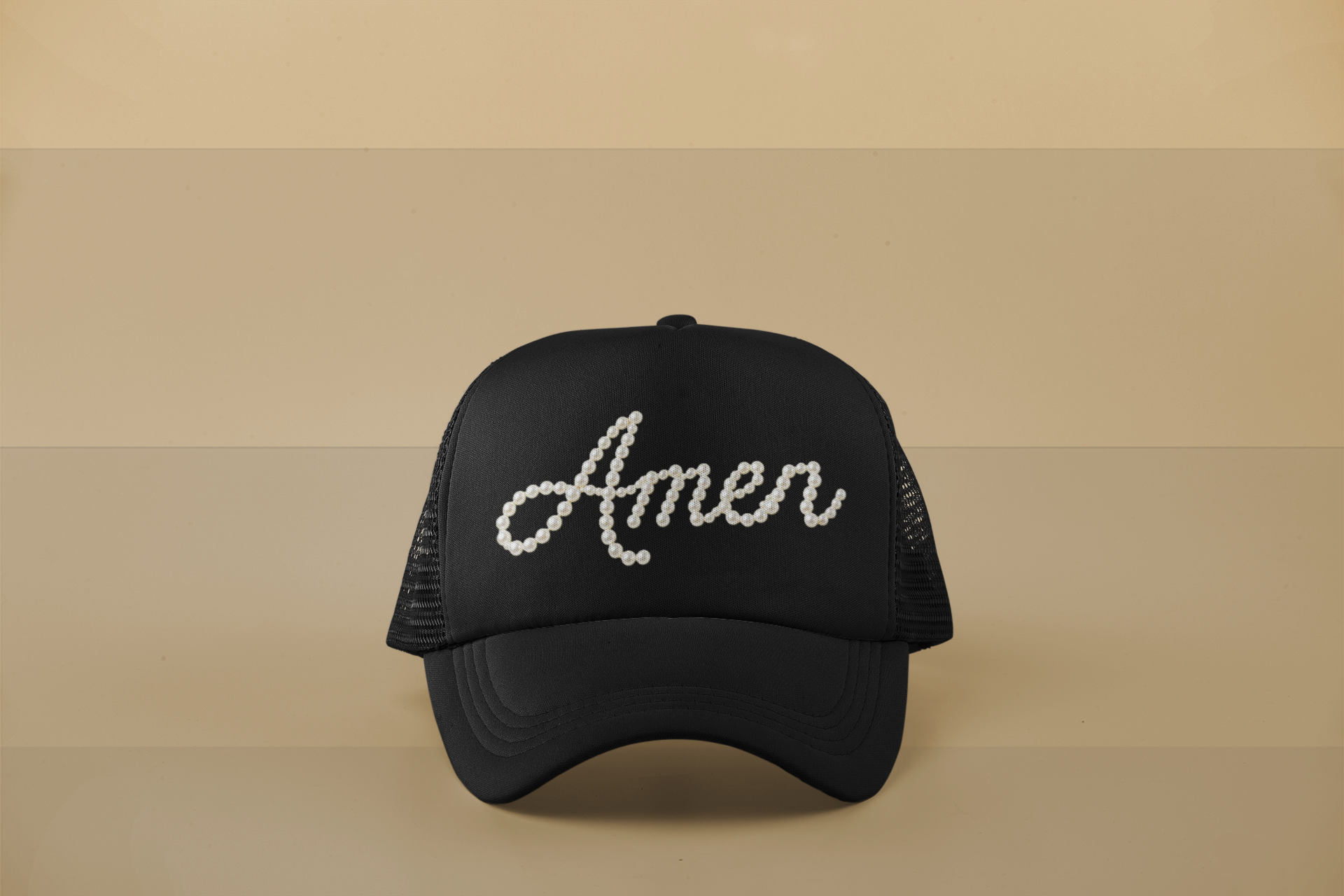 AMEN Faux Pearl Hat Graphic