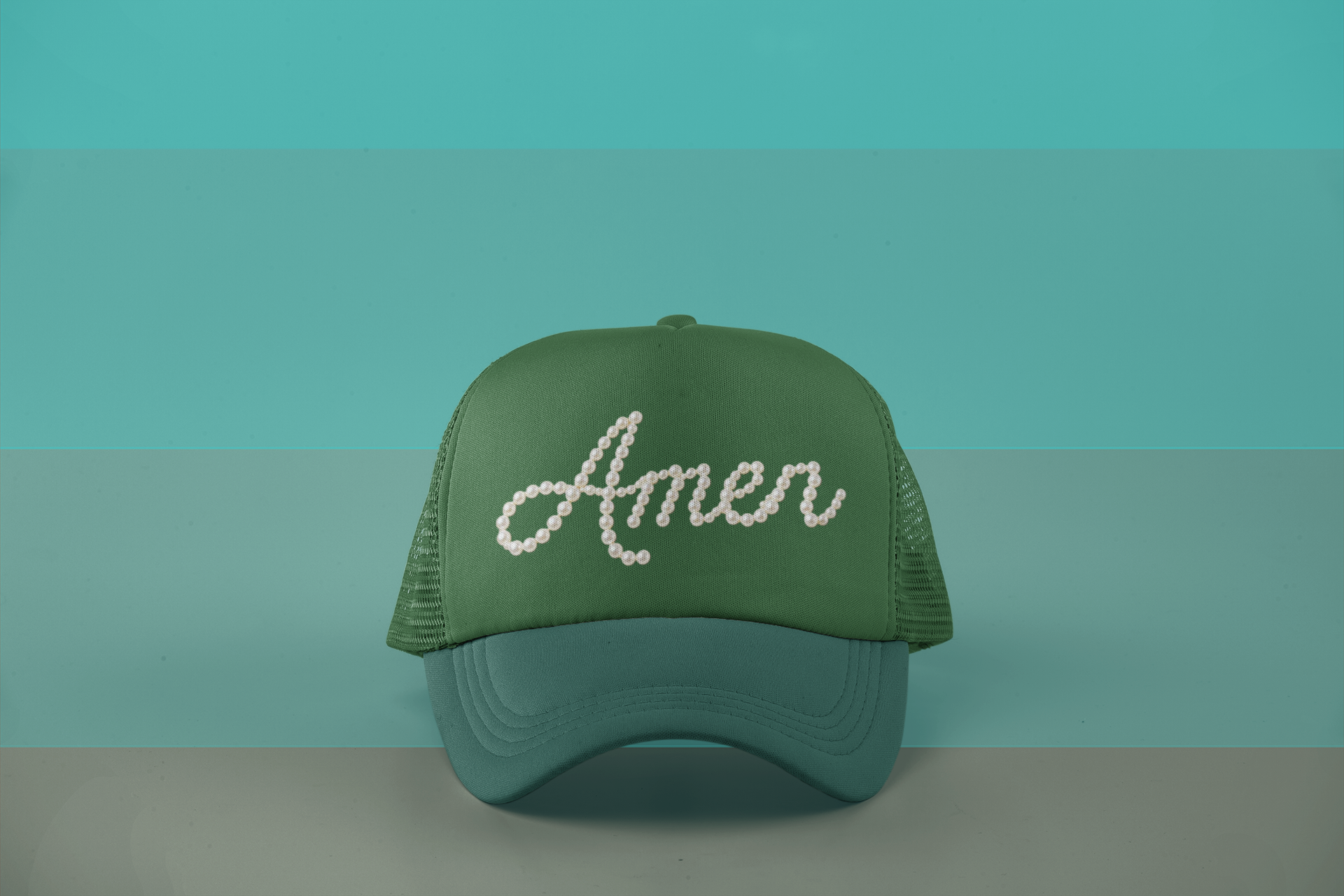 AMEN Faux Pearl Hat Graphic