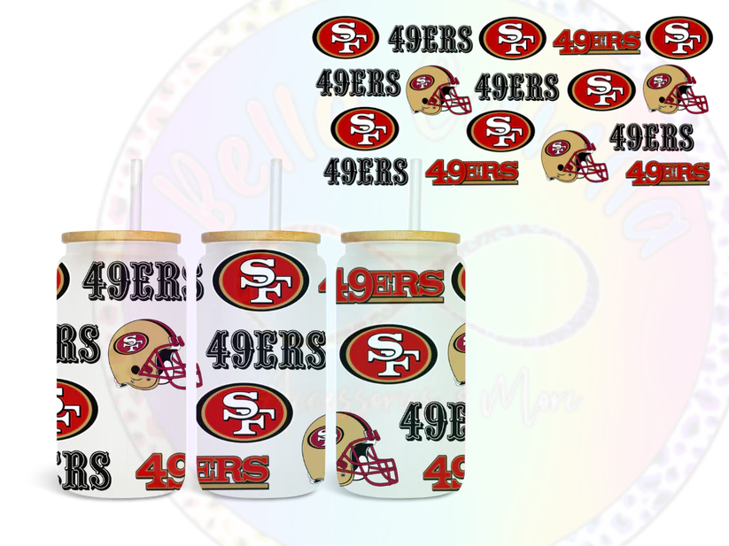 49er's 16 oz Tumbler - Angie's Custom Creations