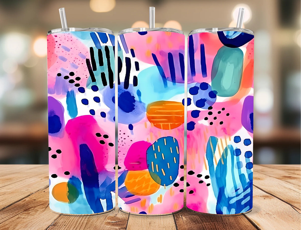 Bright Abstract 20 oz Tumbler