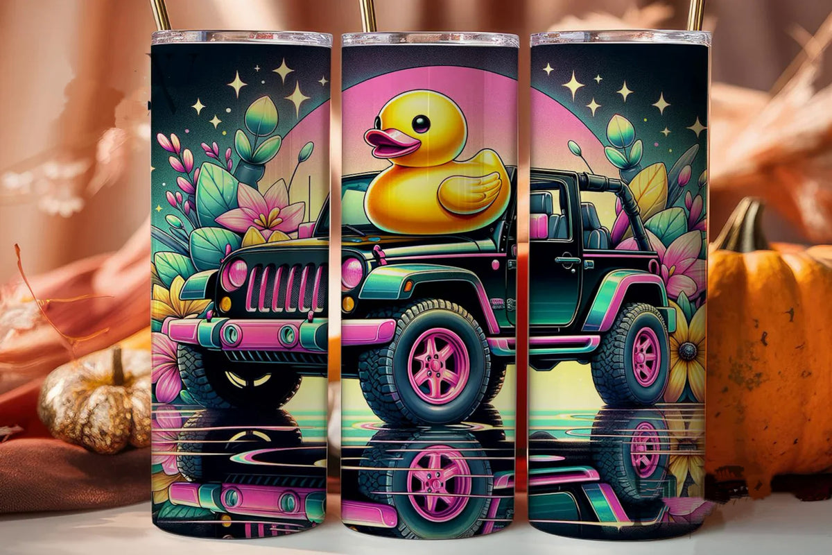 Duck, duck Jeep 20 oz tumbler