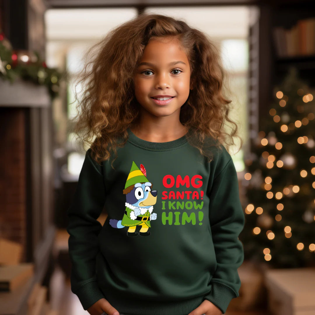 OMG Santa I Know Him! Youth Shirt Graphic