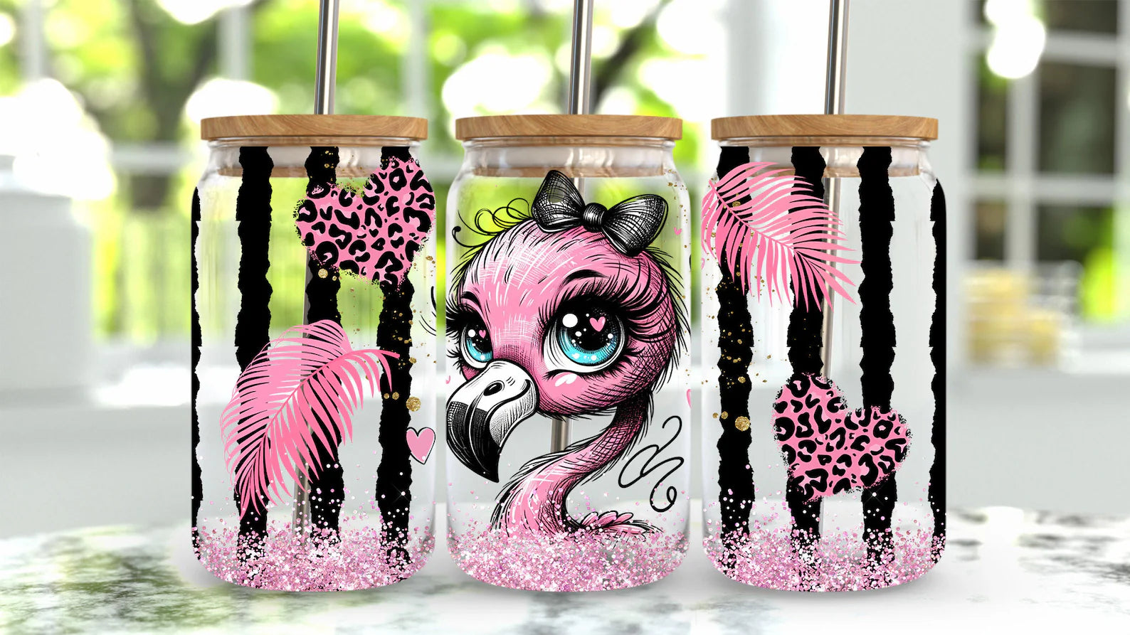 Its a Flamingos Life 16 oz tumbler