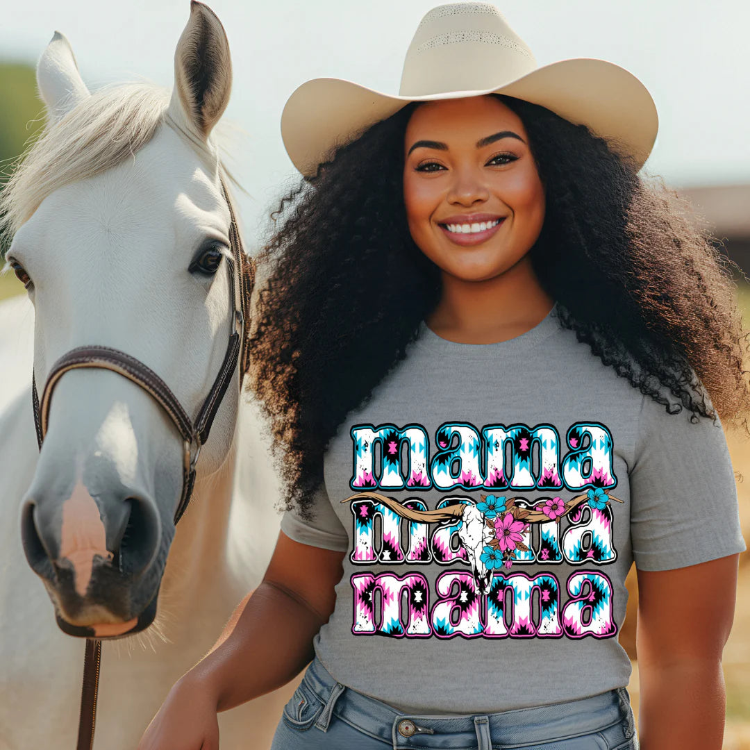 MAMA Western motif Shirt - Angie's Custom Creations