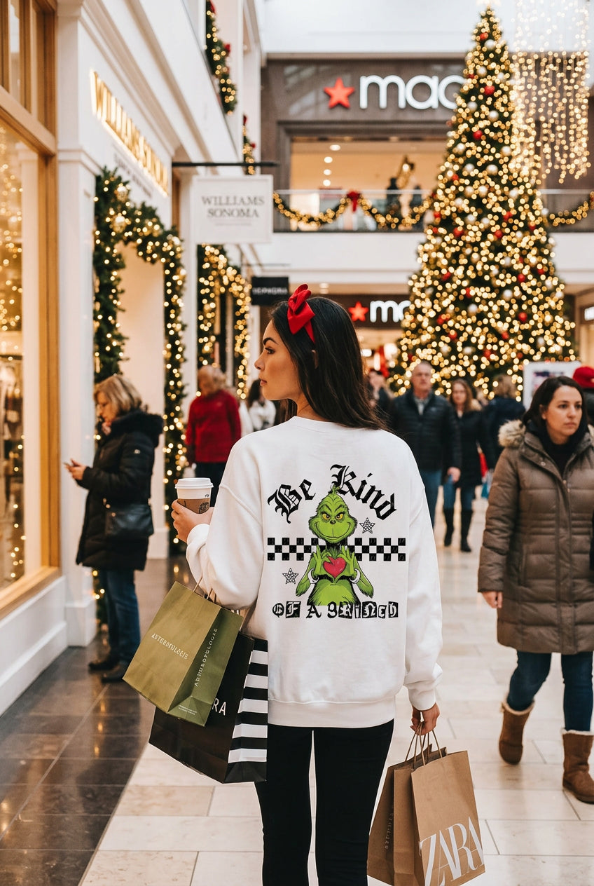 Christmas graphic shirt Be KIND of a Grinch Graphic shirt