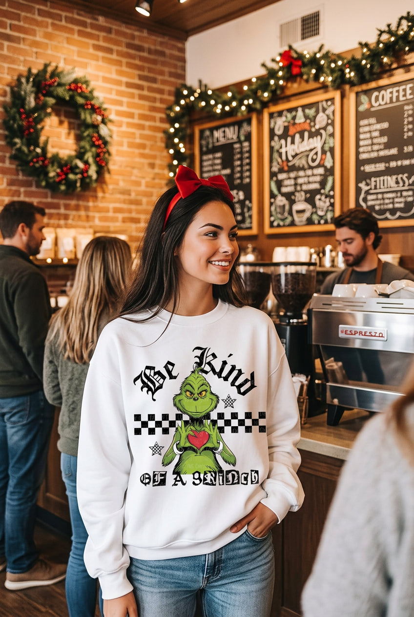 Christmas graphic shirt Be KIND of a Grinch Graphic shirt