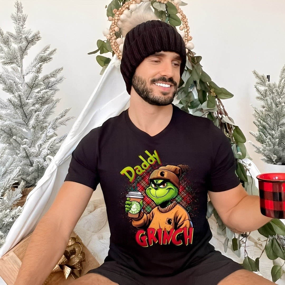 men's holiday shirt Big Daddy "G" Holiday Coffee Graphic shirt - Angie's Custom Creations