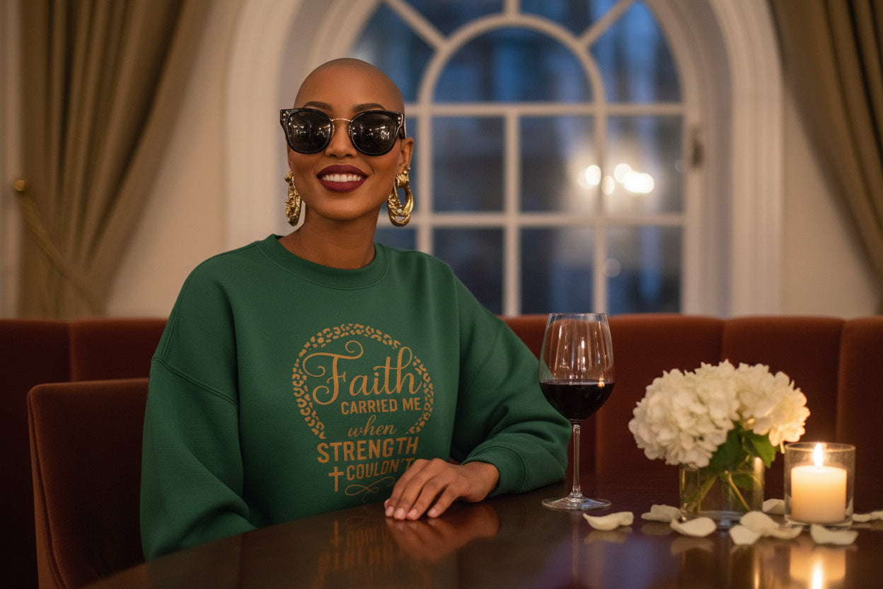 Faith Carried Me graphic shirt with free accompanying 16oz Tumbler