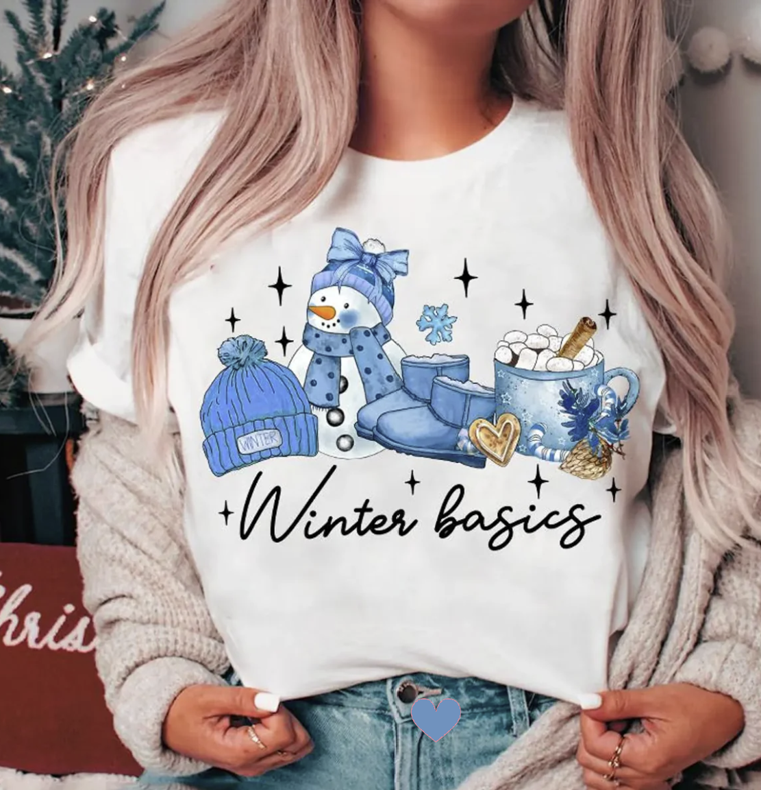 My Blue Winter Basics Glitter infused Graphic Angie's Custom Creations