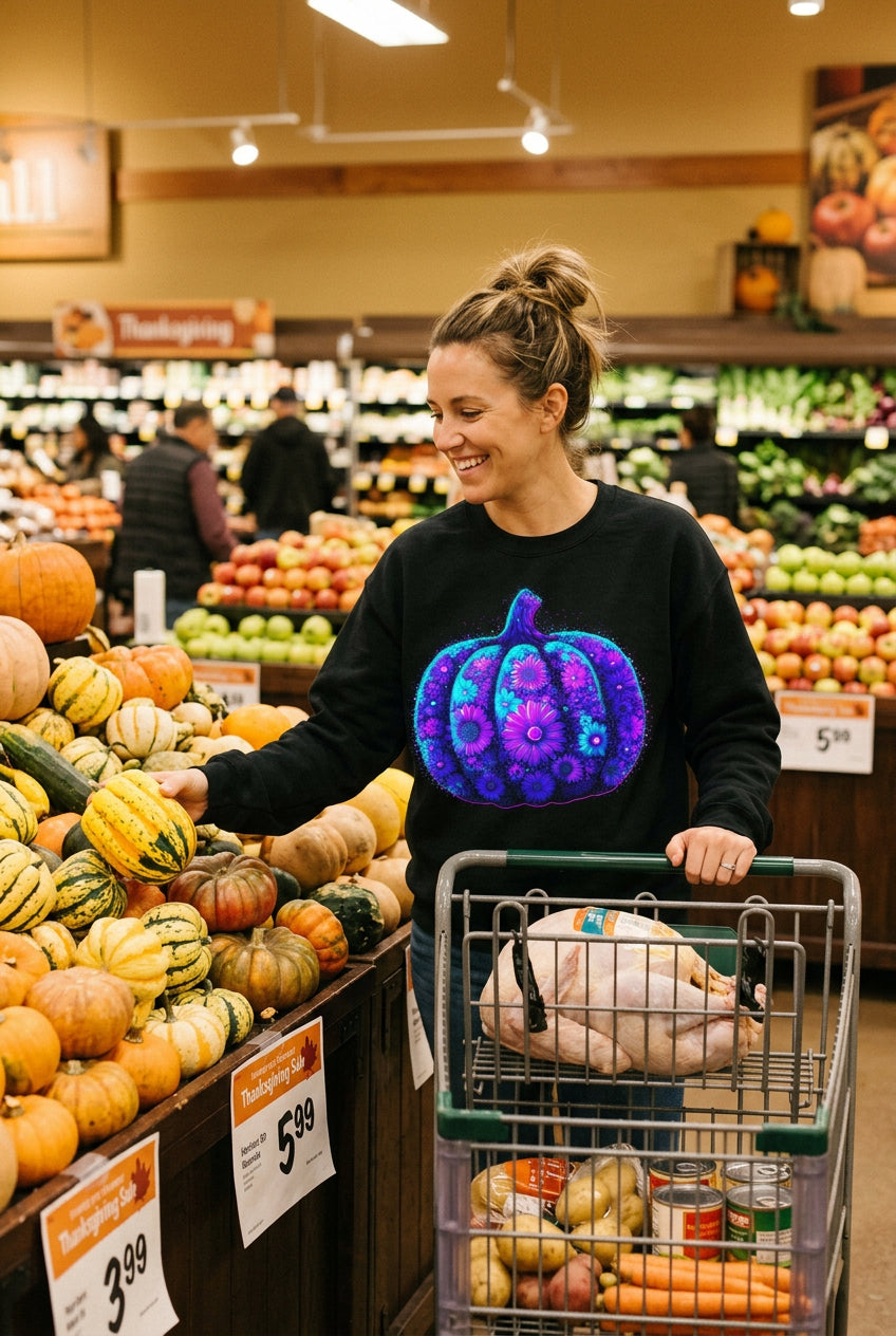 Purple Pumpkin Shirt Season Graphic Shirt - Angie's Custom Creations