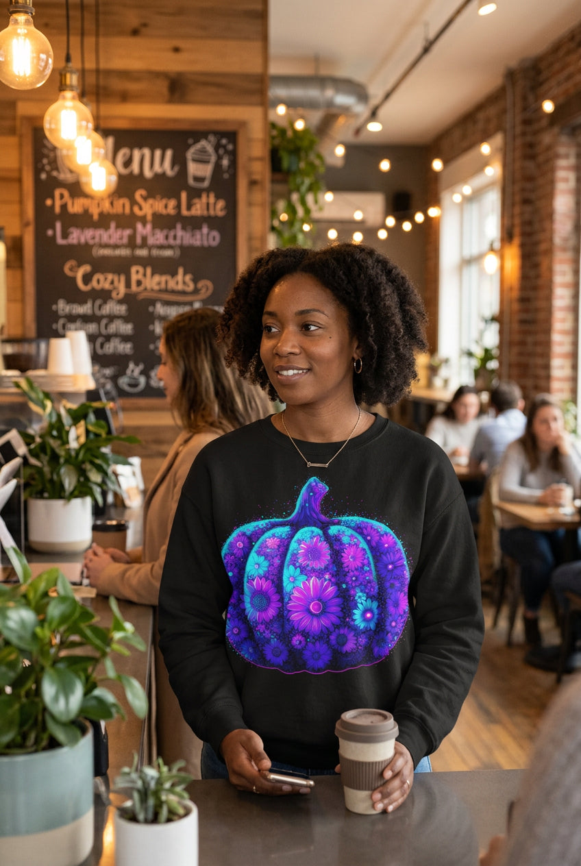 Purple Pumpkin Shirt Season Graphic Shirt