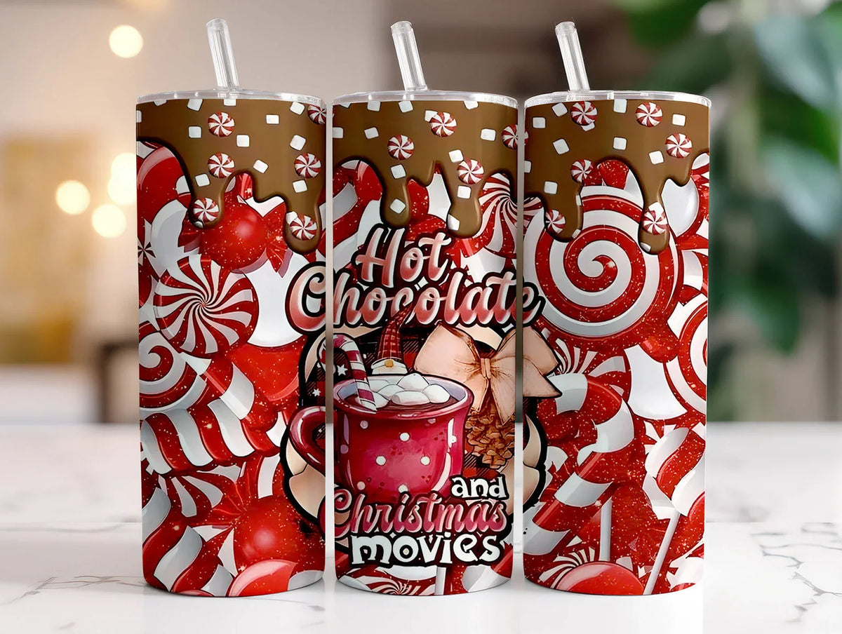 A Movie and Hot Chocolate 20 oz Tumbler