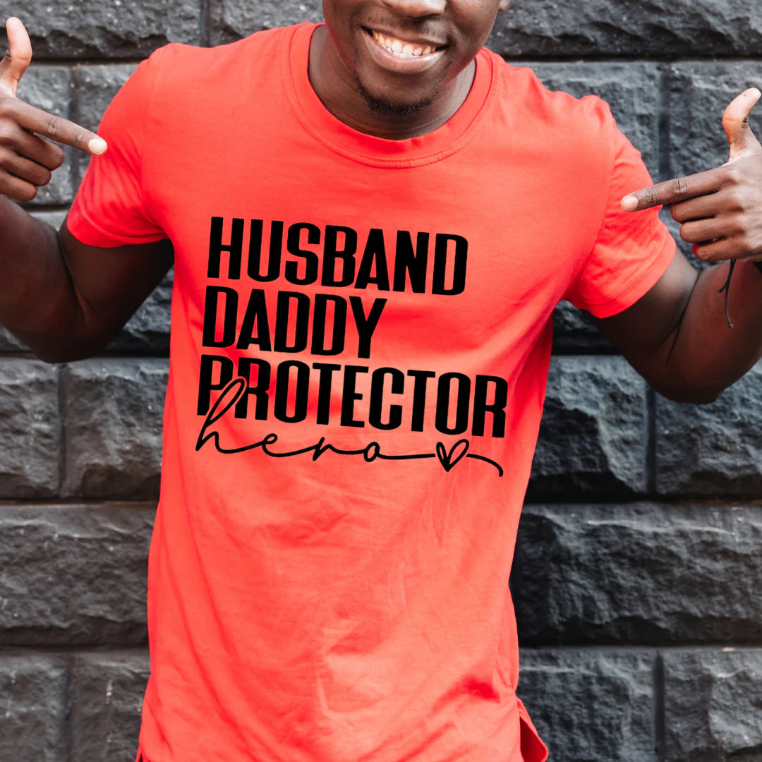 Husband, Dad, Hero Graphic Shirt