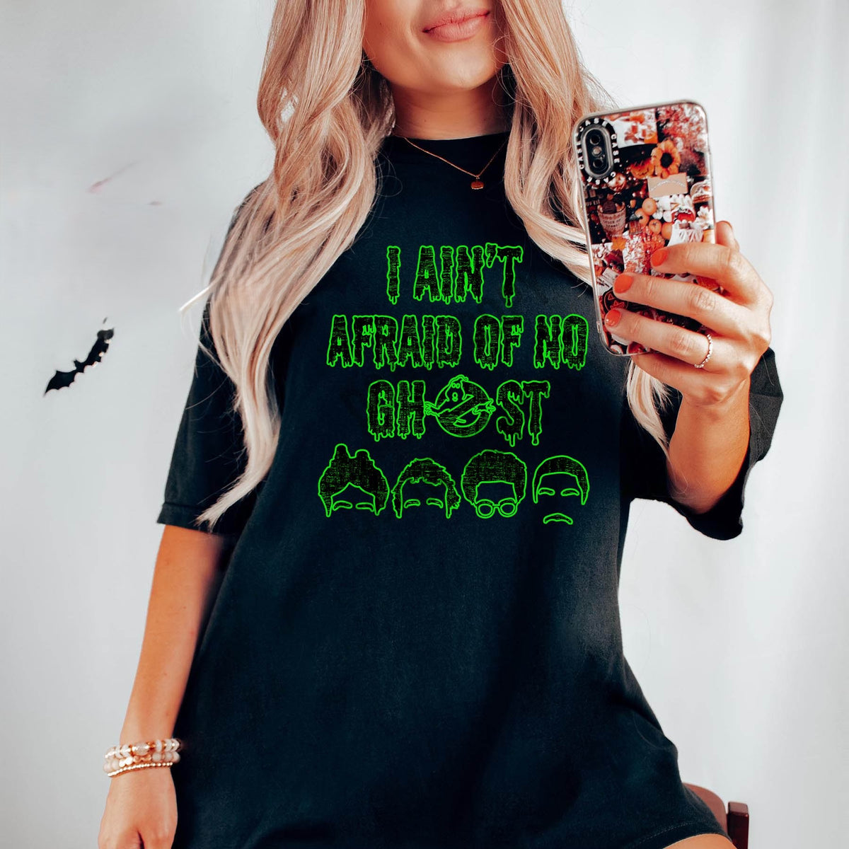Halloween shirt 'I ain't afraid of no Ghost' Glow graphic shirt