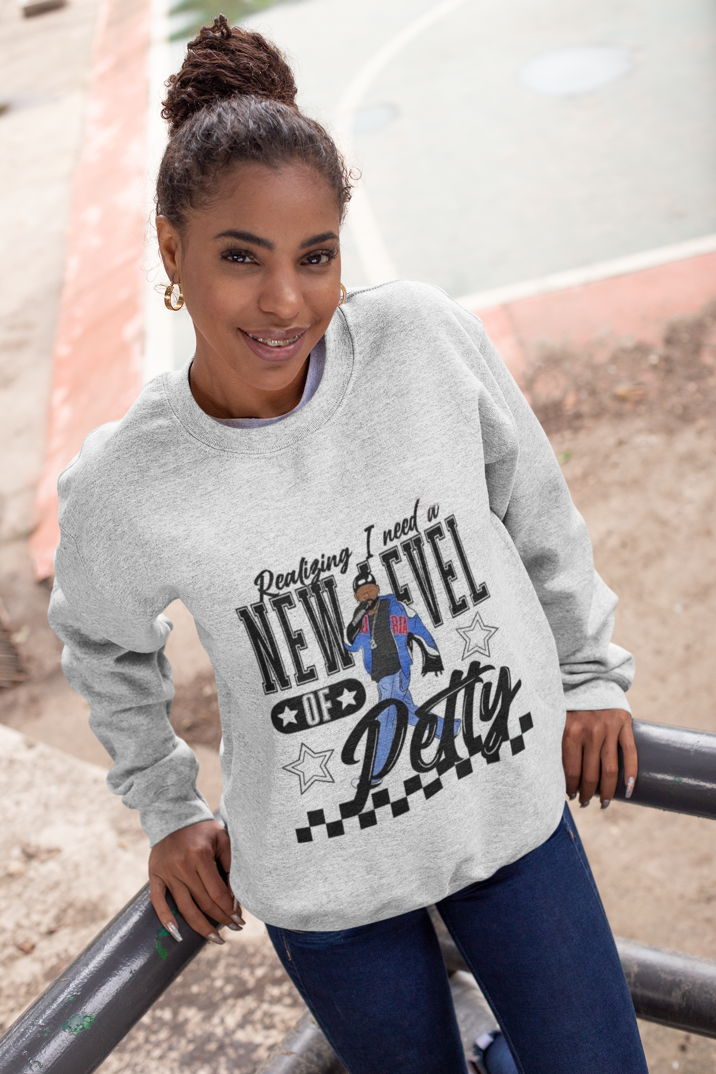 Next Level of Petty- They NOT like US Sweatshirt - Angie's Custom Creations