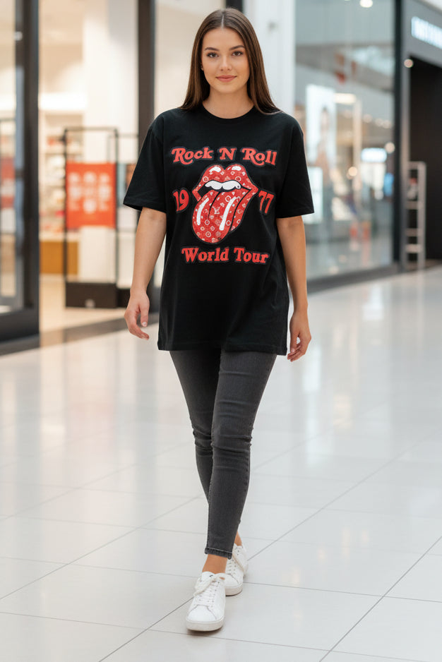 I Wanna Rock N Roll in Style graphic Shirt - Rock and Roll Graphic for Music Lovers