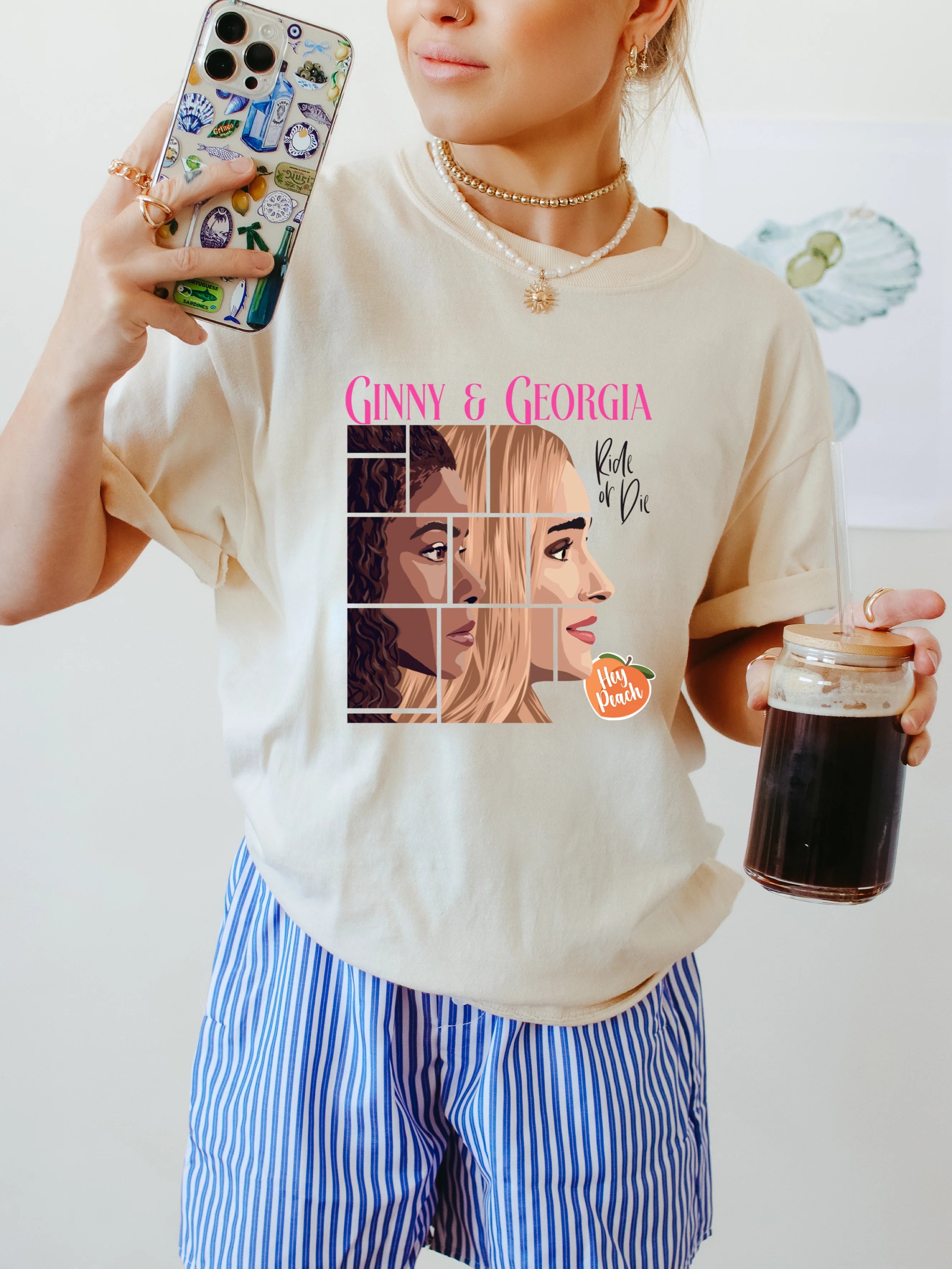Ginny and Georgia, Hey Peach! Graphic Shirt - Angie's Custom Creations