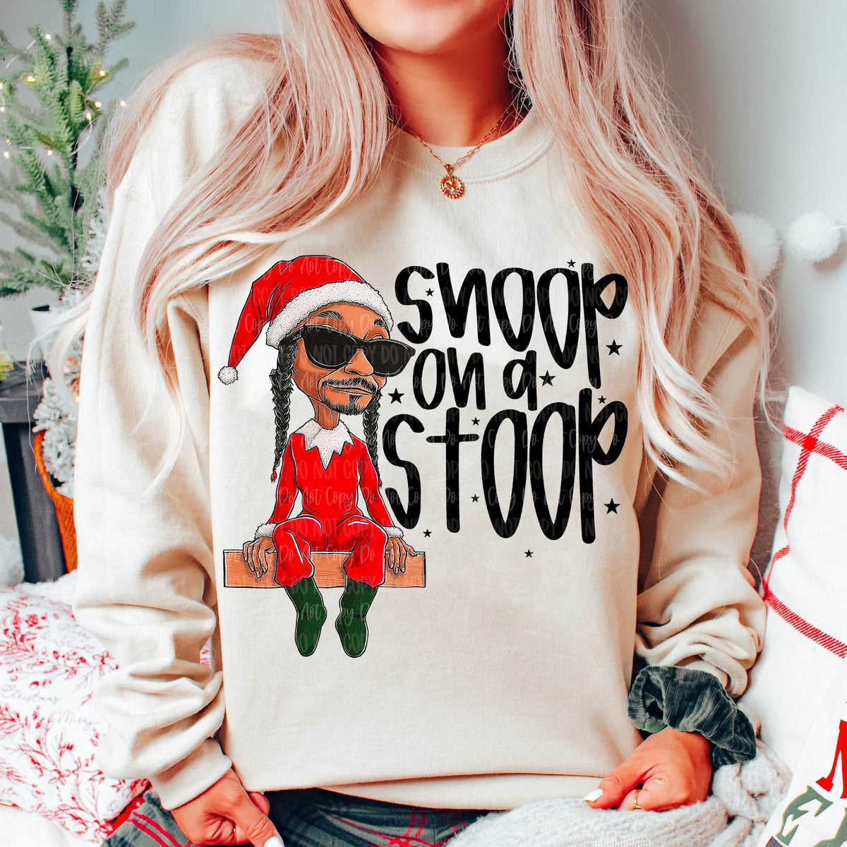 Christmas Snoop on a Stoop Graphic Shirt