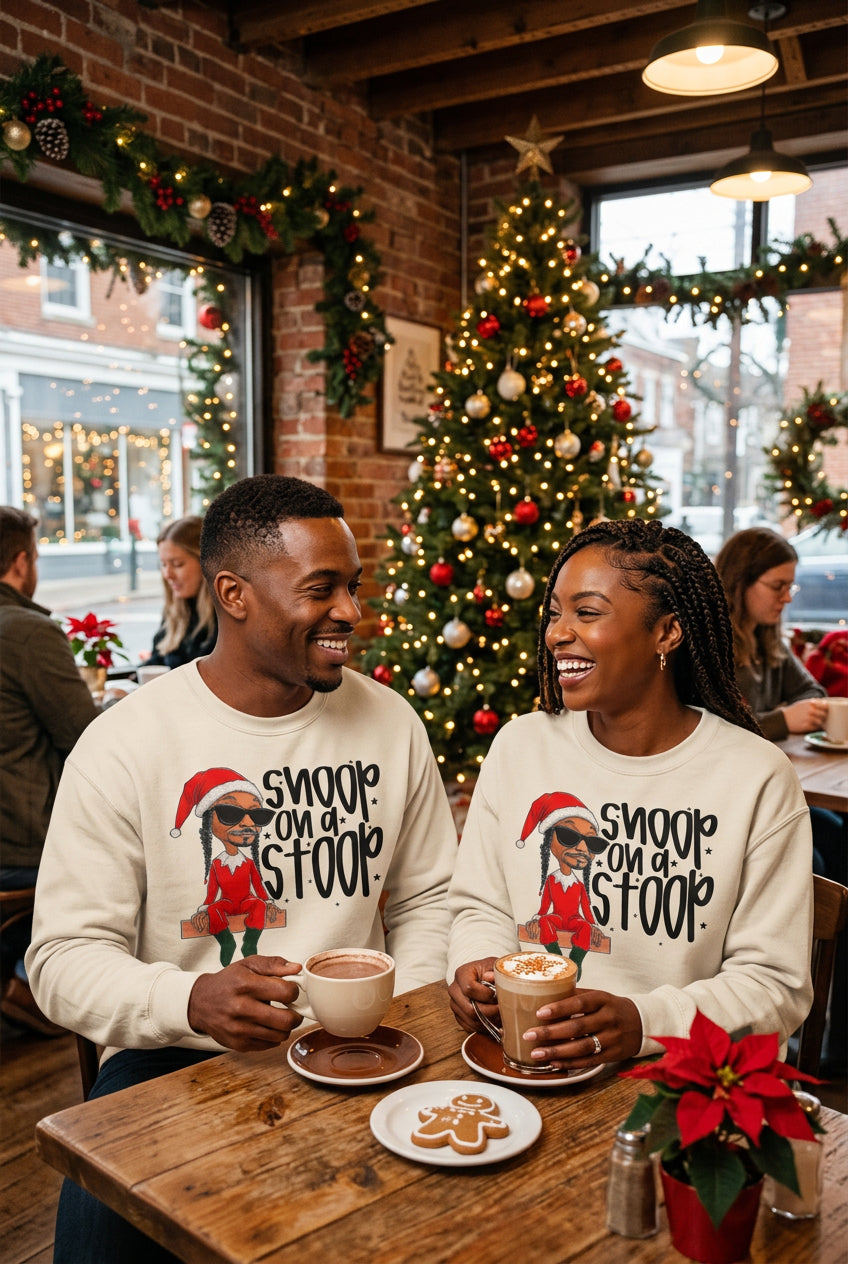 Christmas Snoop on a Stoop Graphic Shirt