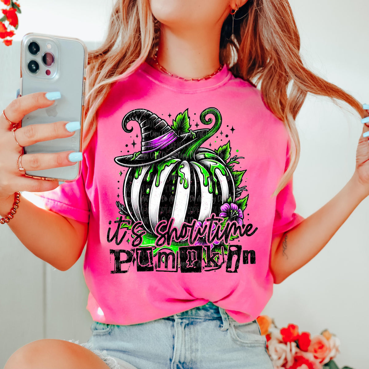 Seasonal Shirt It's Showtime! Pumpkin Graphic Shirt - Angie's Custom Creations