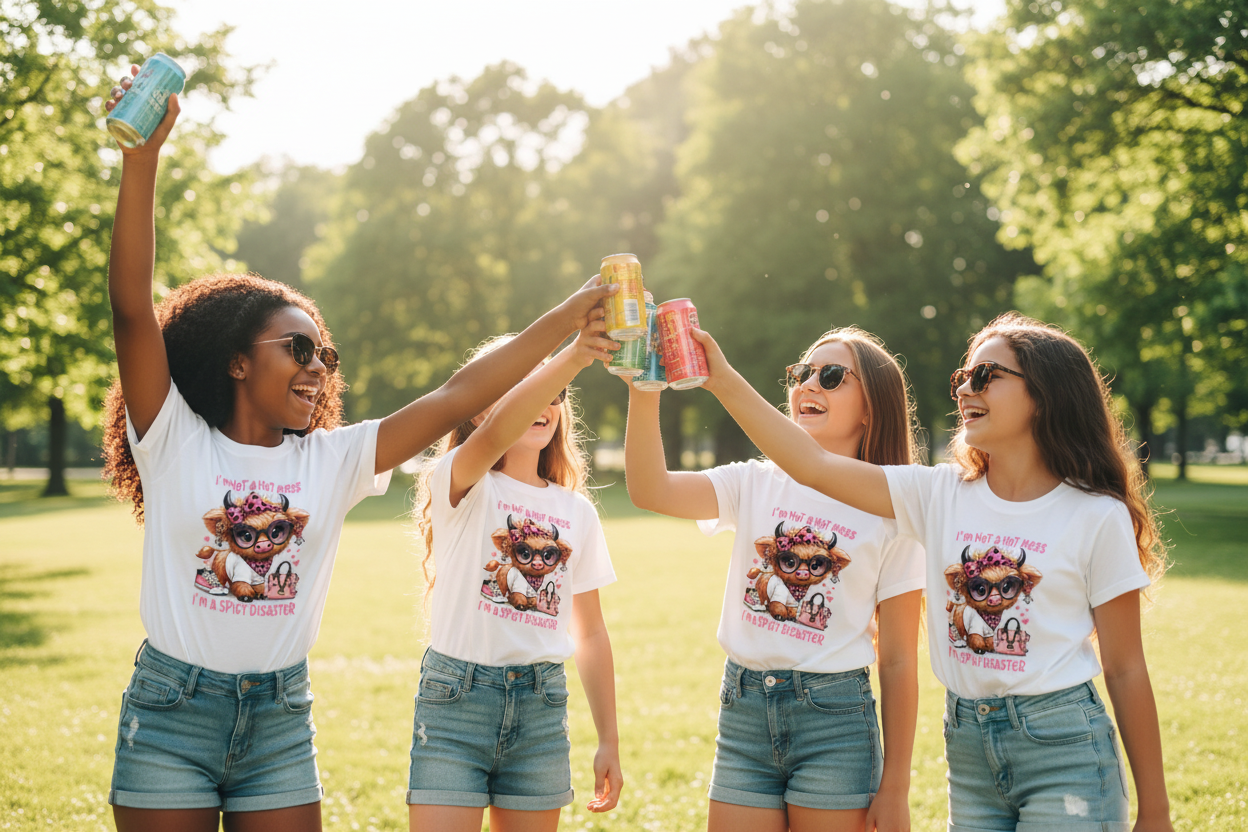 Trendy Youth Apparel: Not a Hot Mess, a Spicy Disaster Youth Graphic Shirt