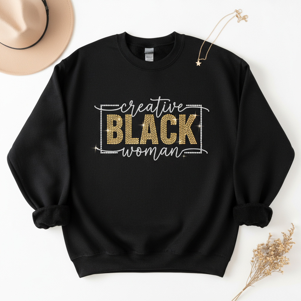 Creative Black woman graphic shirt