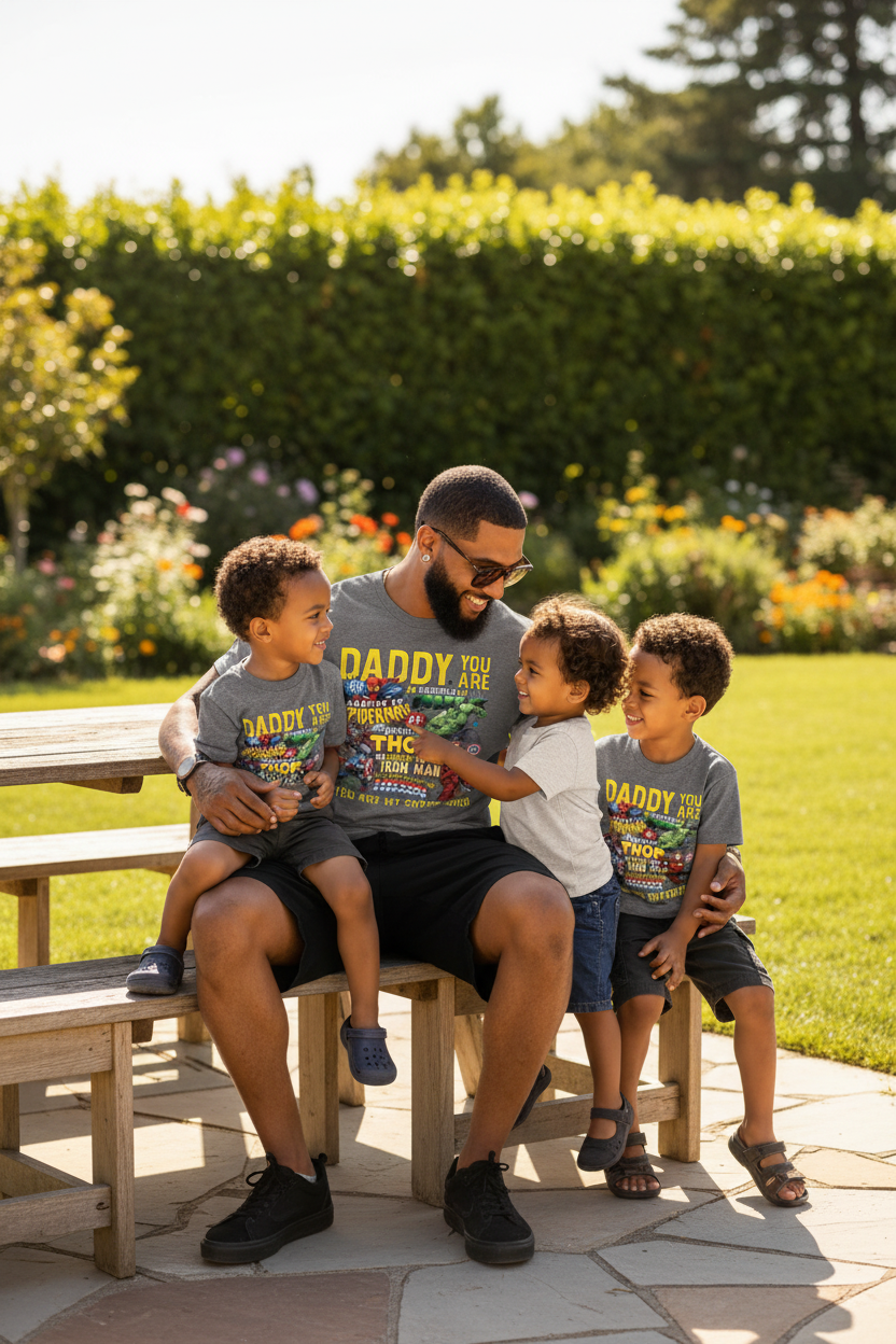 "Daddy" our Super Hero ! graphic shirt