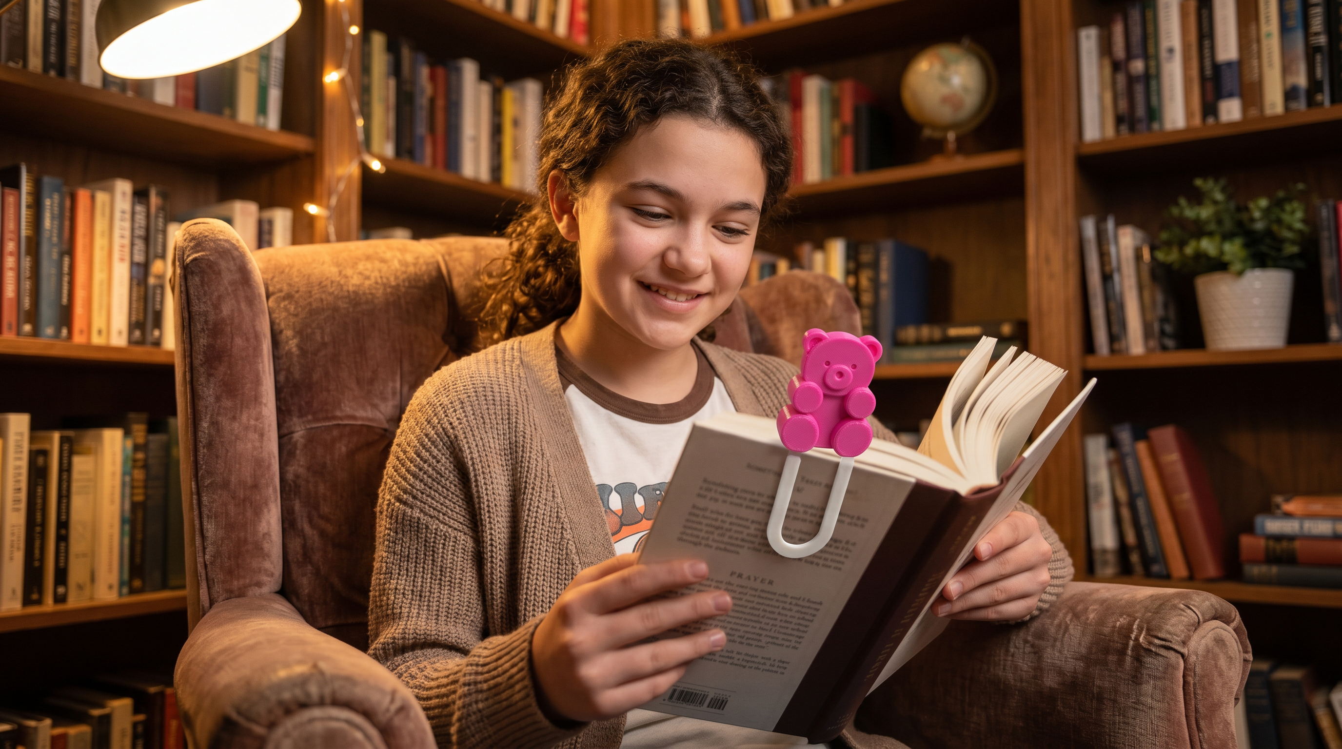 Gummie Bear style Bookmark- Deep Pink