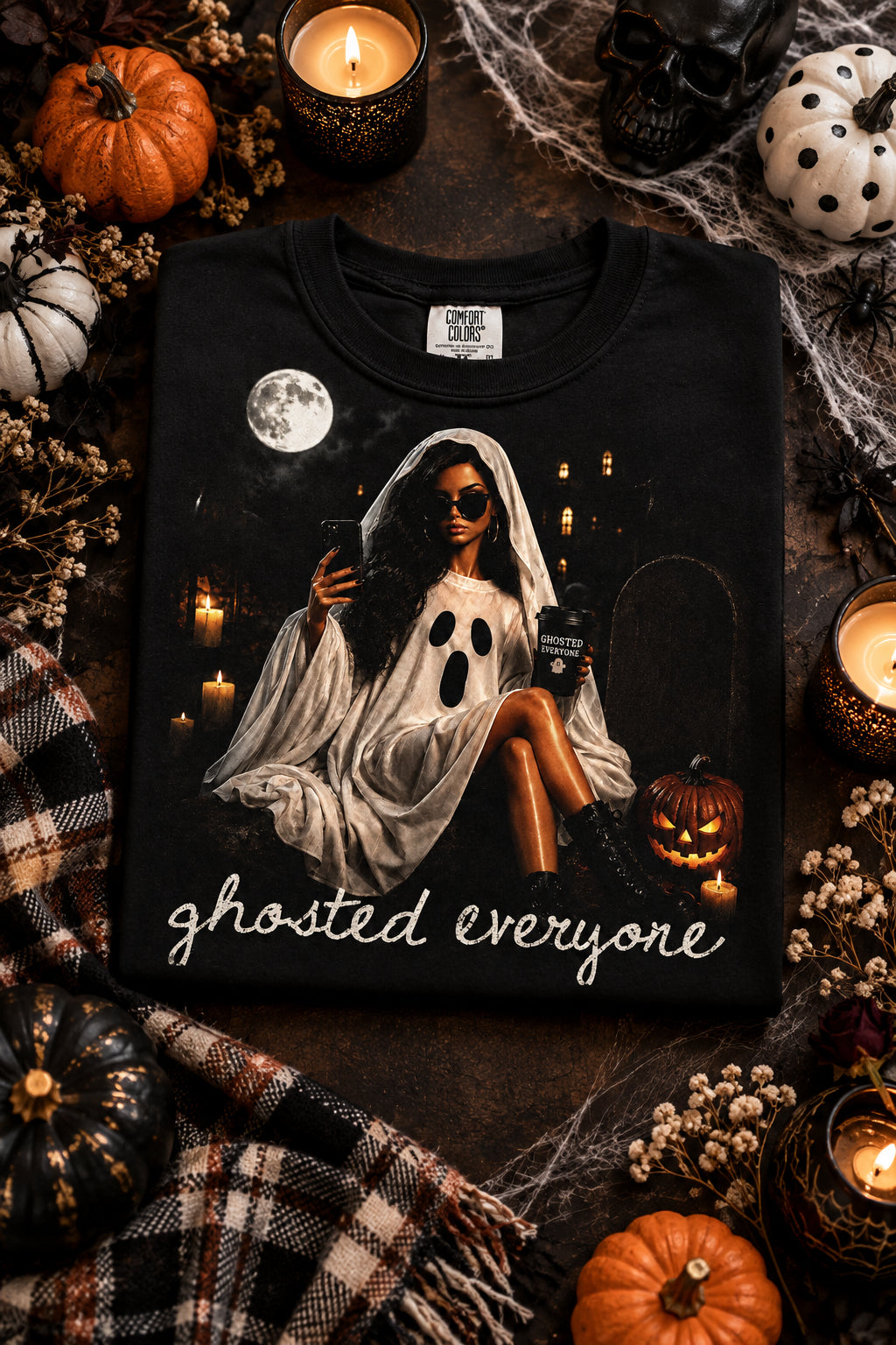 Ghosted Everyone one 👻🖤graphic shirt
