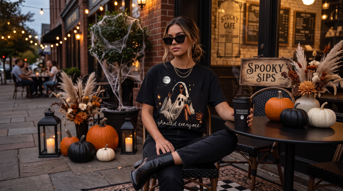Ghosted Everyone one 👻🖤graphic shirt
