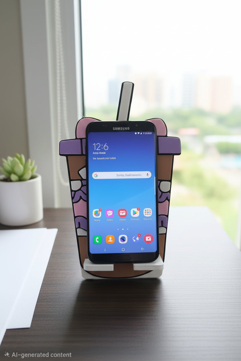 Ice Coffee design phone holder