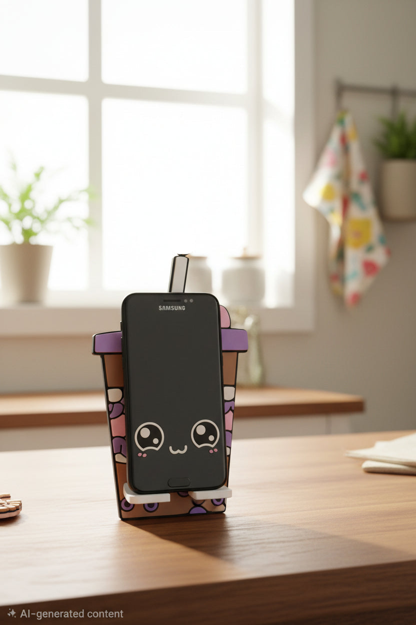 Ice Coffee design phone holder