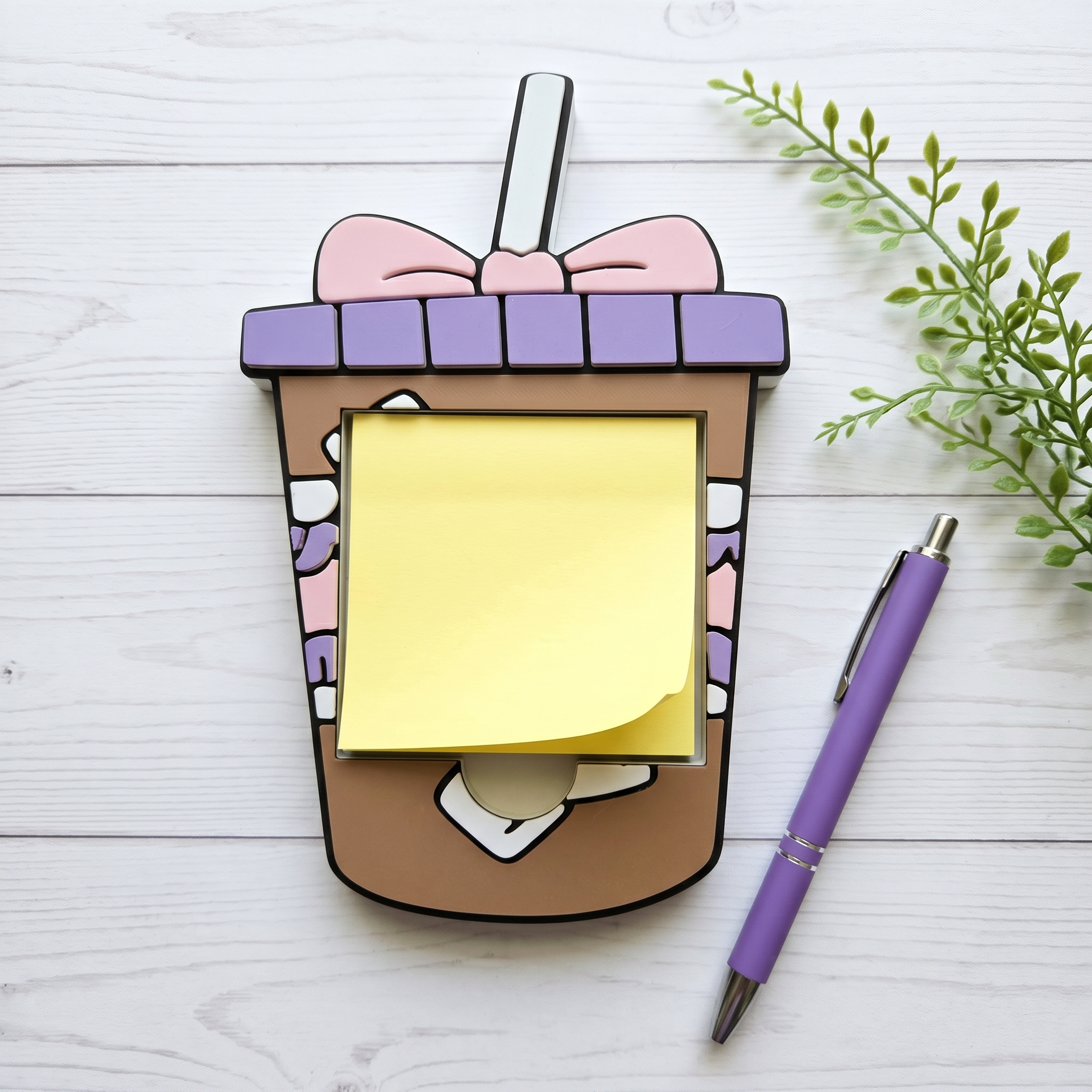 Iced Coffee Sticky Note holder