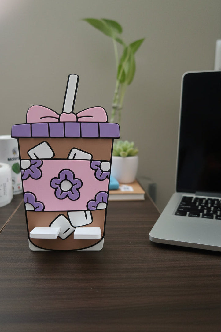 Ice Coffee design phone holder