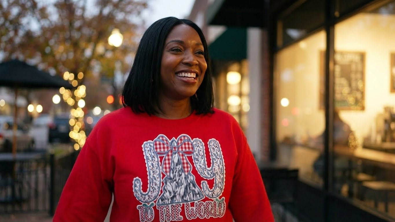 JOY! to the world holiday Patch graphic