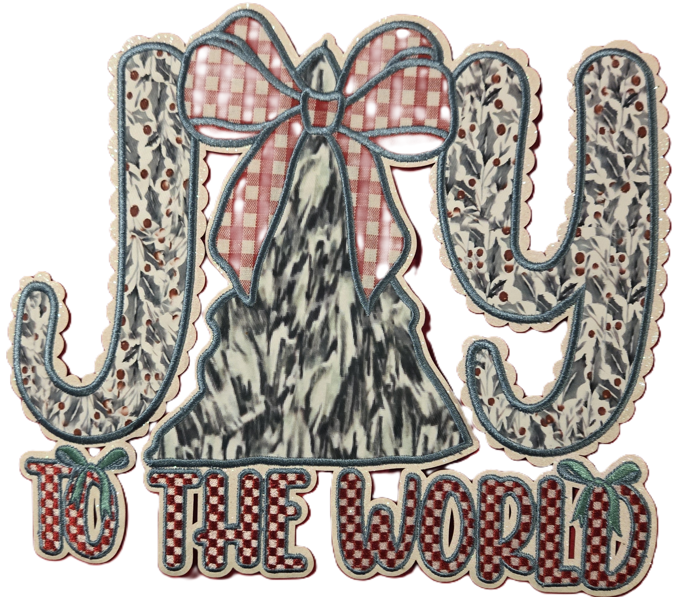JOY! to the world holiday Patch graphic