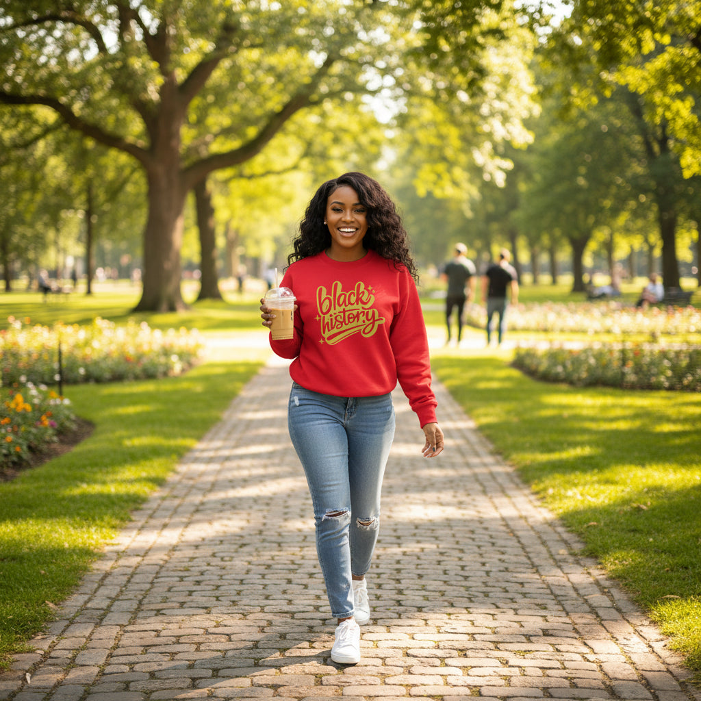 Black History Gold Graphic Shirt